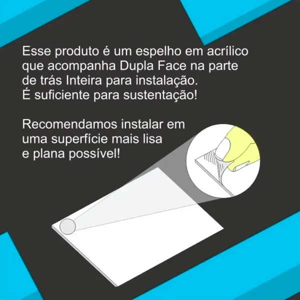 Placa De Sinalização Porta Acrílico Espelhado 30x20cm. - Imagem 4