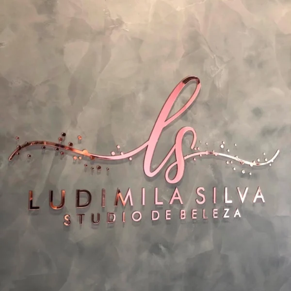 Logomarca Letreiro Acrílico Espelhado Personalizado 60x35cm - Imagem 2